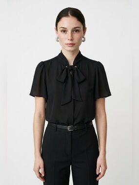 Bow tie blouse